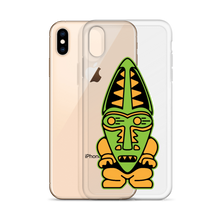 Load image into Gallery viewer, Green and Orange Tiki iPhone Case