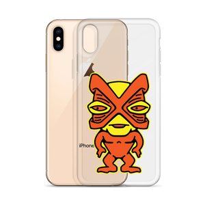 Orange and Yellow Tiki iPhone Case