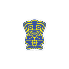 Load image into Gallery viewer, Yellow and Blue Tiki Bubble-free stickers