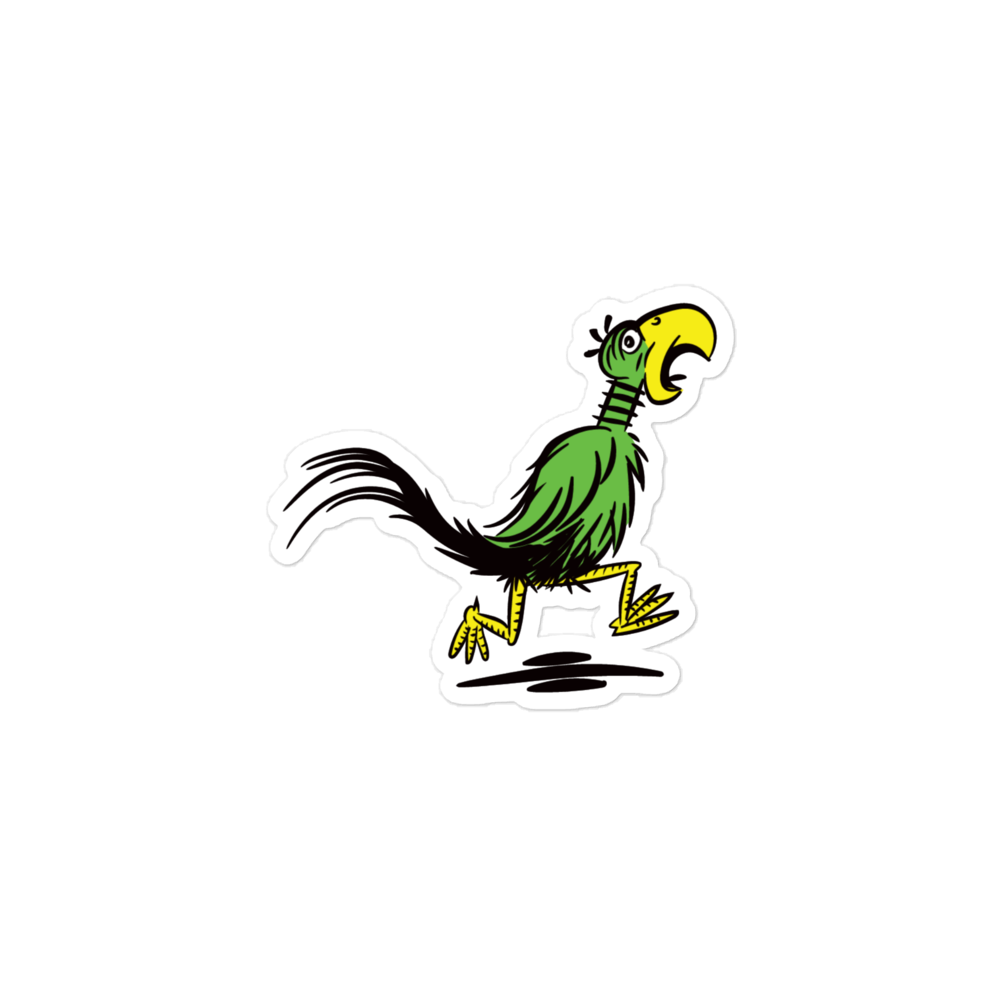 Scared Parrot Bubble-free sticker