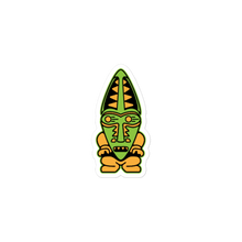 Load image into Gallery viewer, Green and Orange Tiki Bubble-free stickers