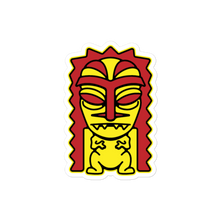Load image into Gallery viewer, Red and Yellow Tiki Bubble-free stickers
