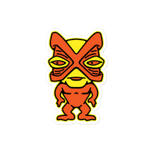 Load image into Gallery viewer, Orange and Yellow Tiki Bubble-free stickers