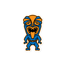 Load image into Gallery viewer, Blue and Orange Tiki Bubble-free stickers