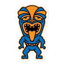 Load image into Gallery viewer, Blue and Orange Tiki Bubble-free stickers