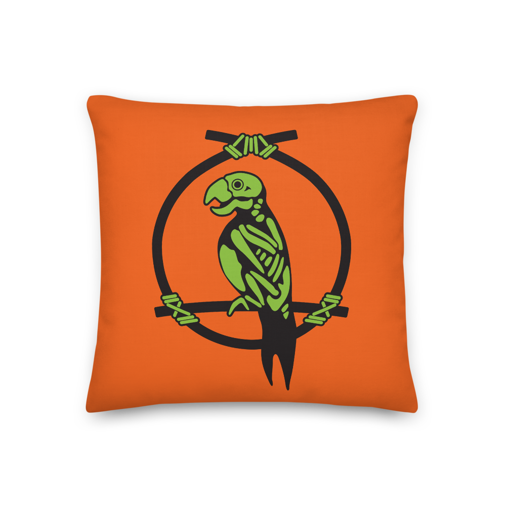 Zombie Parrot Pillow
