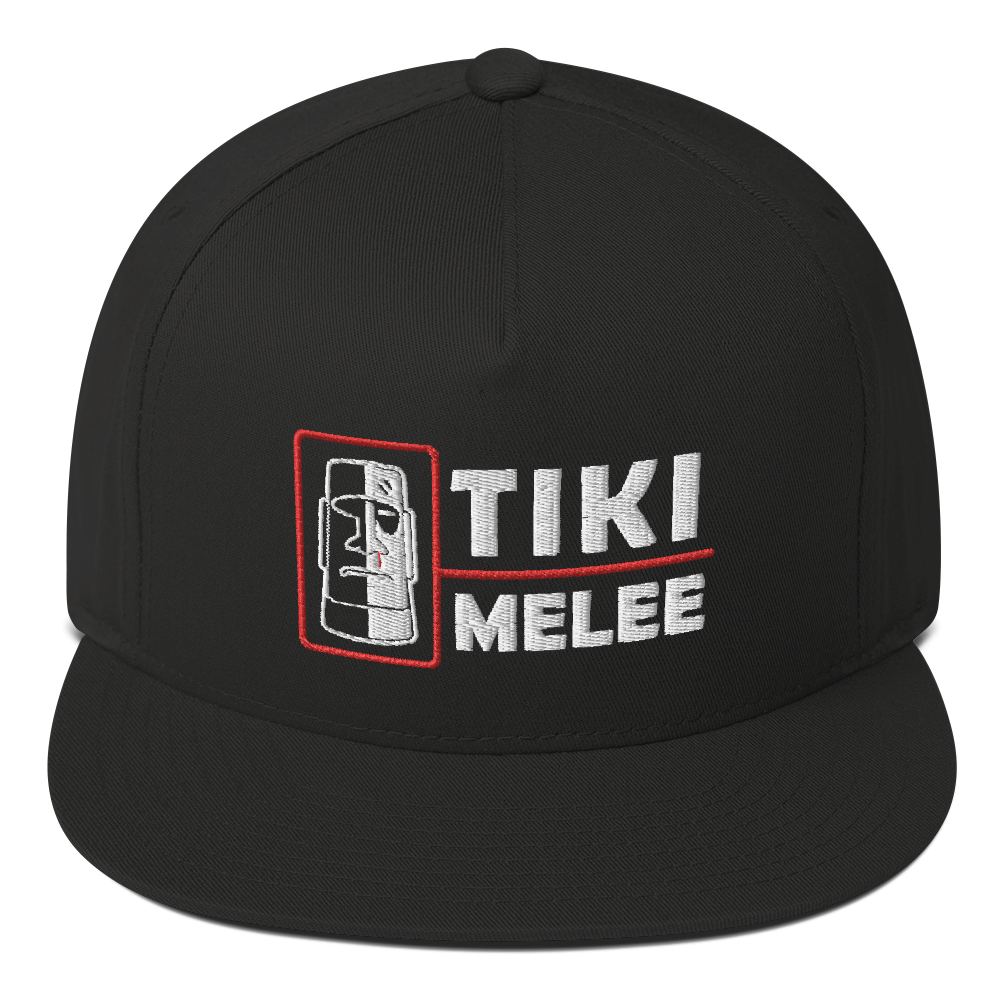 Tiki Melee Embroidered Flat Bill Cap