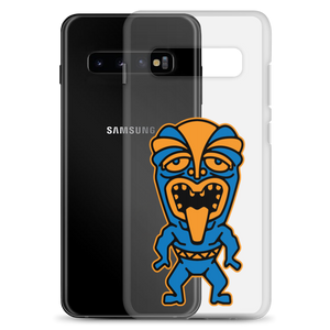 Blue and Orange Tiki Samsung Case