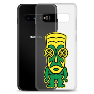 Green and Yellow Tiki Samsung Case