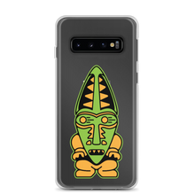 Load image into Gallery viewer, Green and Orange Tiki Samsung Case