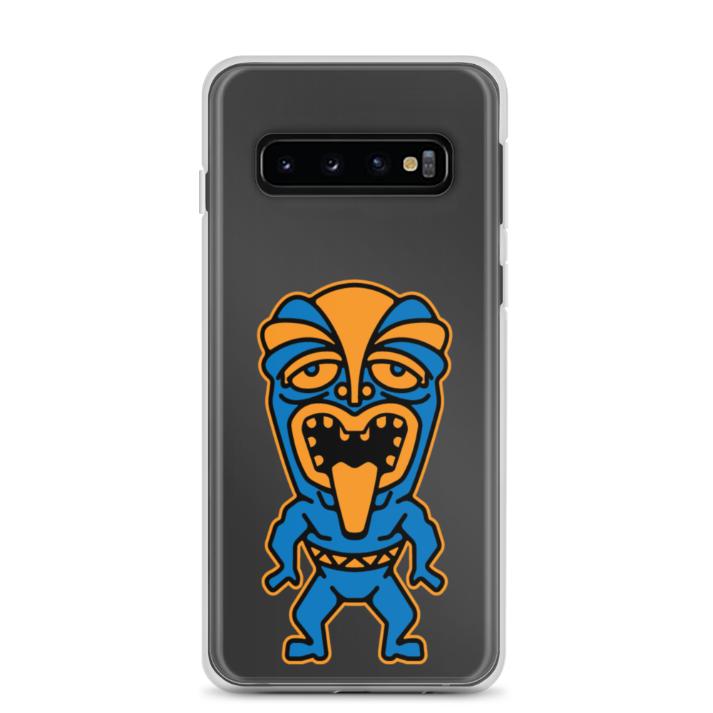 Blue and Orange Tiki Samsung Case