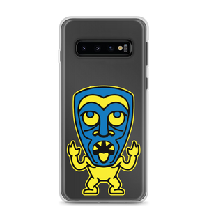 Yellow and Blue Tiki Samsung Case