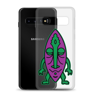 Purple and Green Tiki Samsung Case