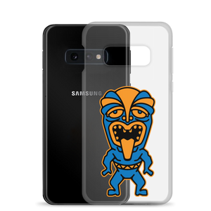 Blue and Orange Tiki Samsung Case