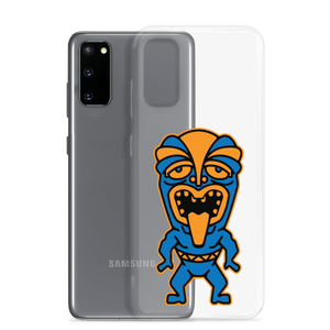 Blue and Orange Tiki Samsung Case