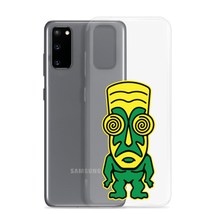 Green and Yellow Tiki Samsung Case