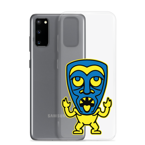 Yellow and Blue Tiki Samsung Case