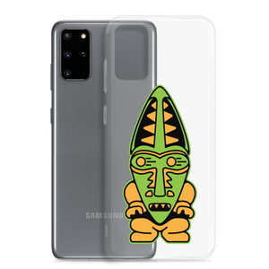 Green and Orange Tiki Samsung Case