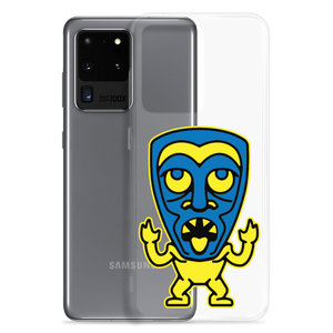 Yellow and Blue Tiki Samsung Case