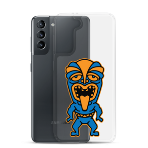 Blue and Orange Tiki Samsung Case