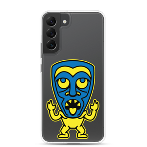 Yellow and Blue Tiki Samsung Case