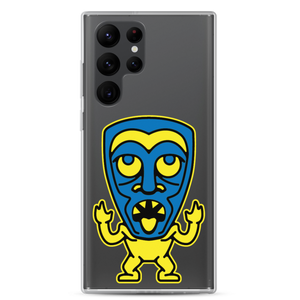 Yellow and Blue Tiki Samsung Case