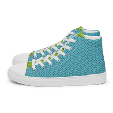 Load image into Gallery viewer, Mermaid Kicks Women’s high top canvas shoes