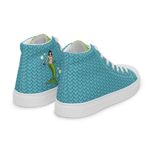 Load image into Gallery viewer, Mermaid Kicks Women’s high top canvas shoes